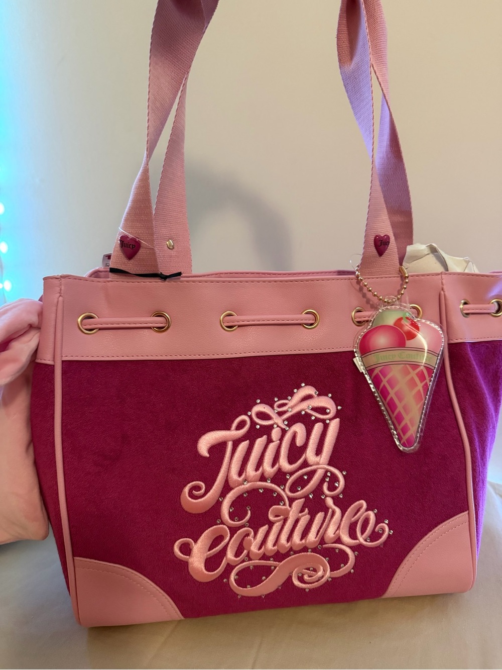 Juicy Couture Pink & Magenta Tote Bag